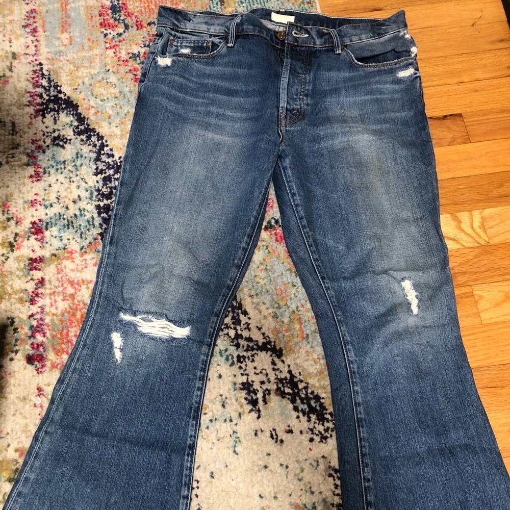 Mother Denim Nomad Fray crop